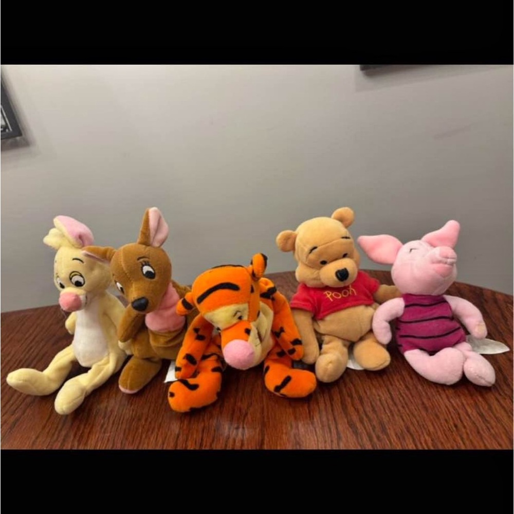 Disney Plush Toy Collection - Pooh, Tigger, Piglet, Roo, Rabbit